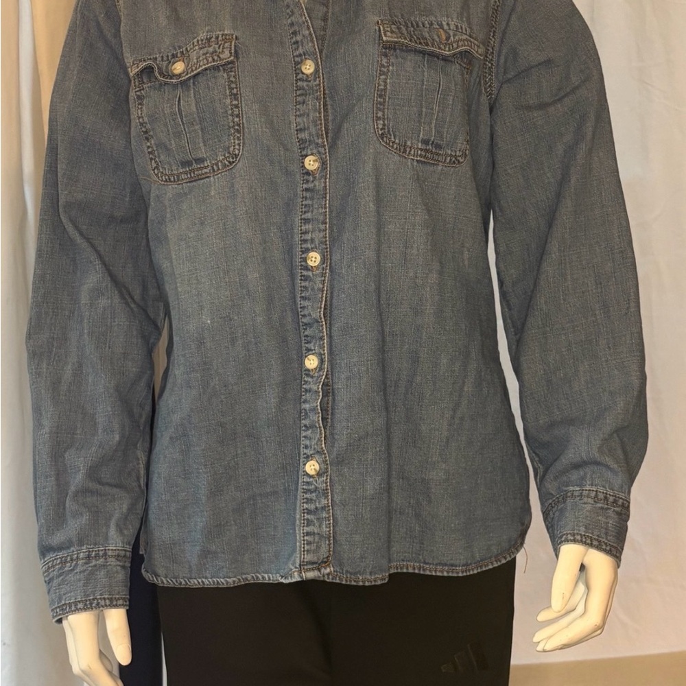 Mossimo Supply Co. Light Blue Denim Shirt